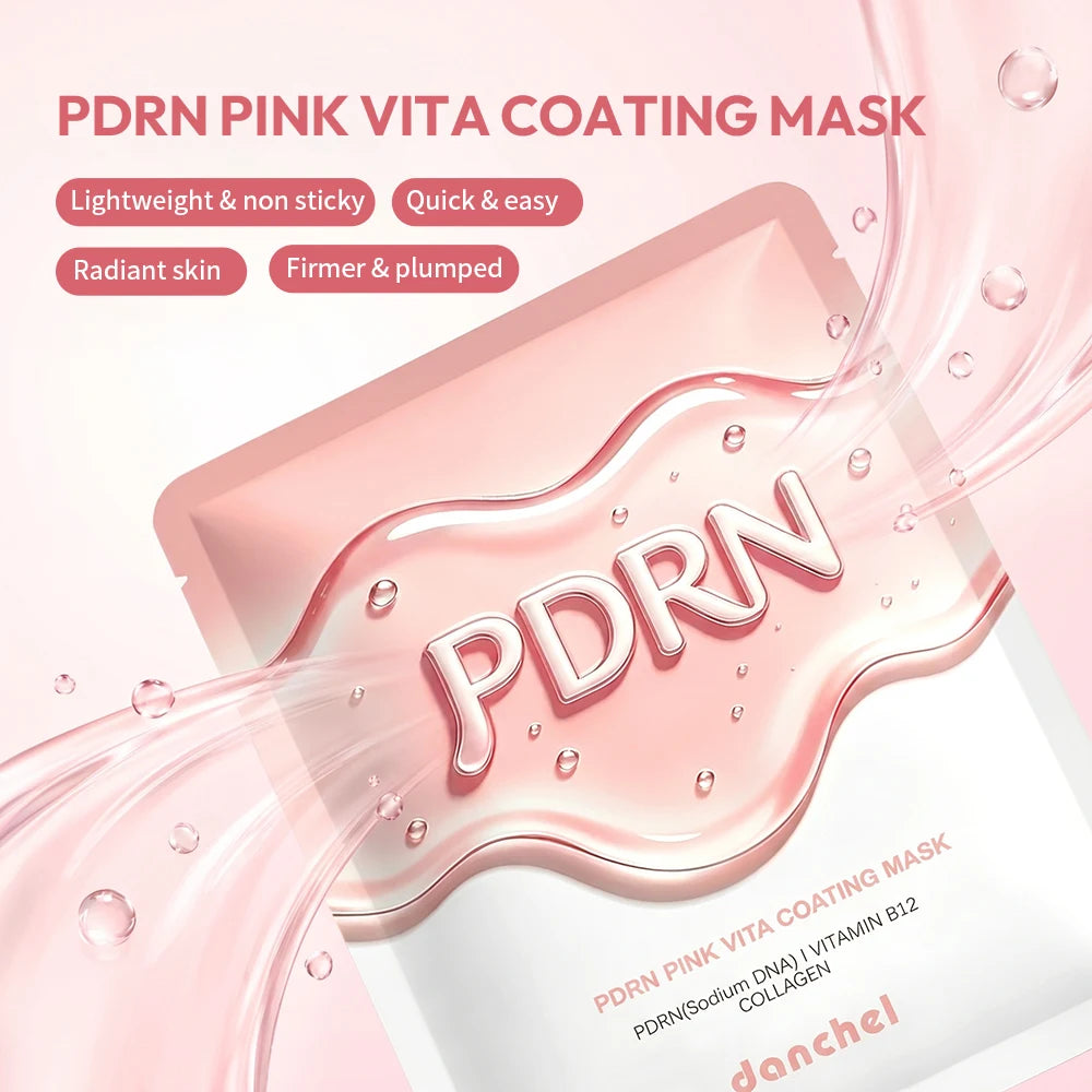 Korean Salmon DNA PDRN Pink Vitamin Hydrating Facial Sheet Mask