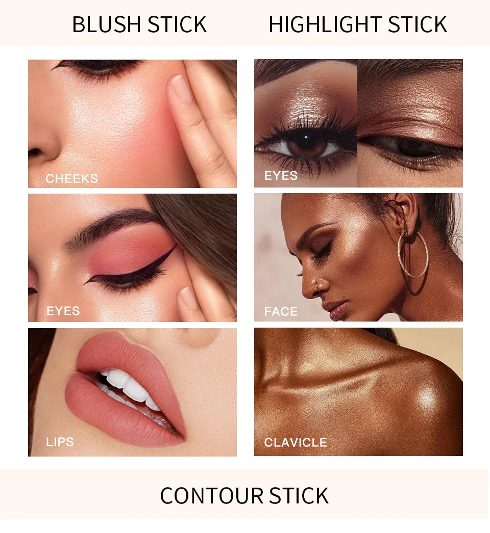 Liquid Contour Wand Blusher Highlighter Makeup Stick