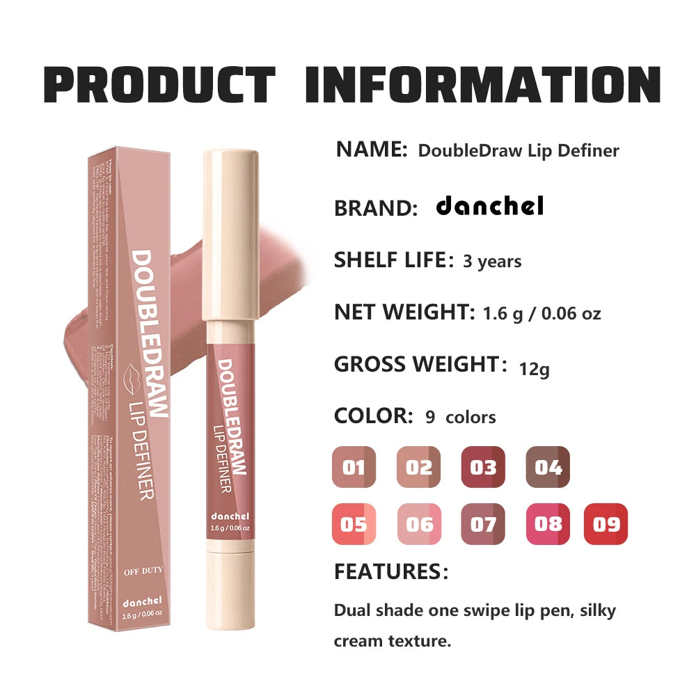 2 in 1 Lip Liner & Matte Velvet Lip Gloss Duo