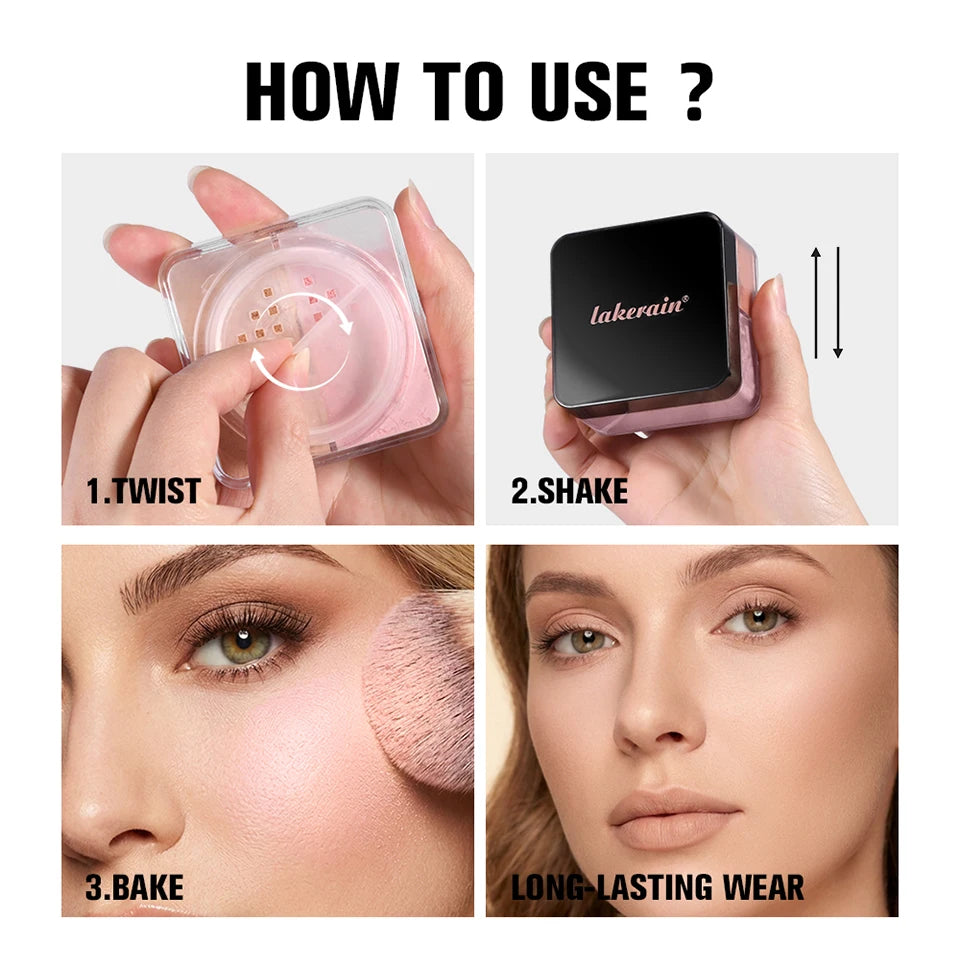2-in-1 Color Correcting Setting Powder Matte Loose Powder
