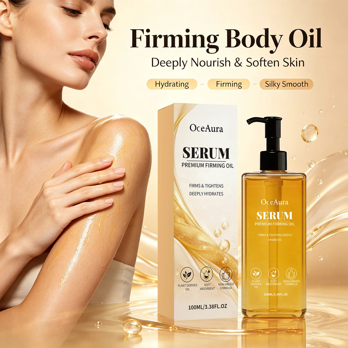 OceAura Firming Serum Oil Lifting Body Care Spa