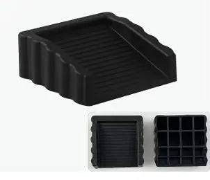 Anti-Slip Door Stopper Rubber Door Wedge Floor Protector Set