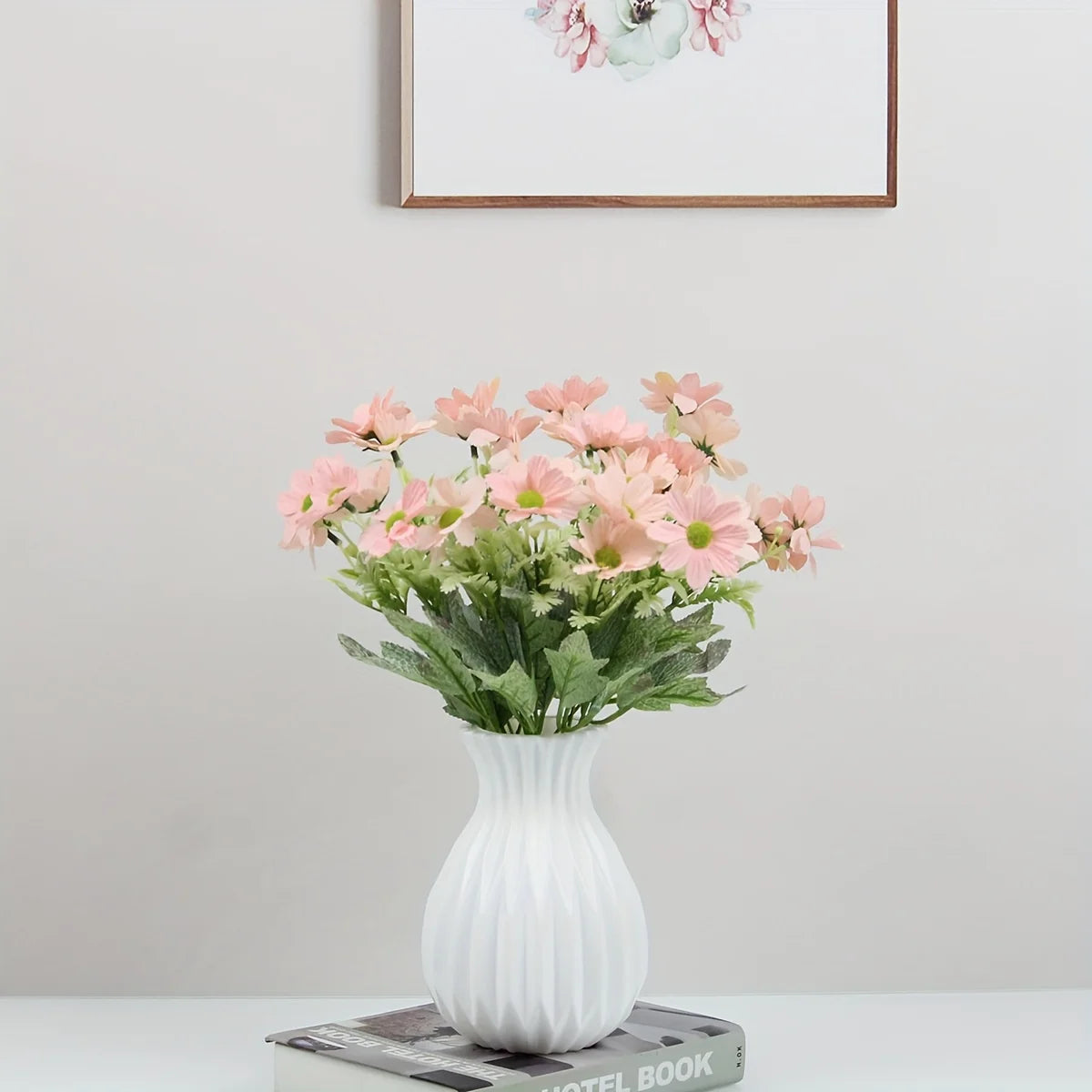 Modern Plastic Flower Vase Minimalist Nordic Style Home Decor Centerpiece - 8
