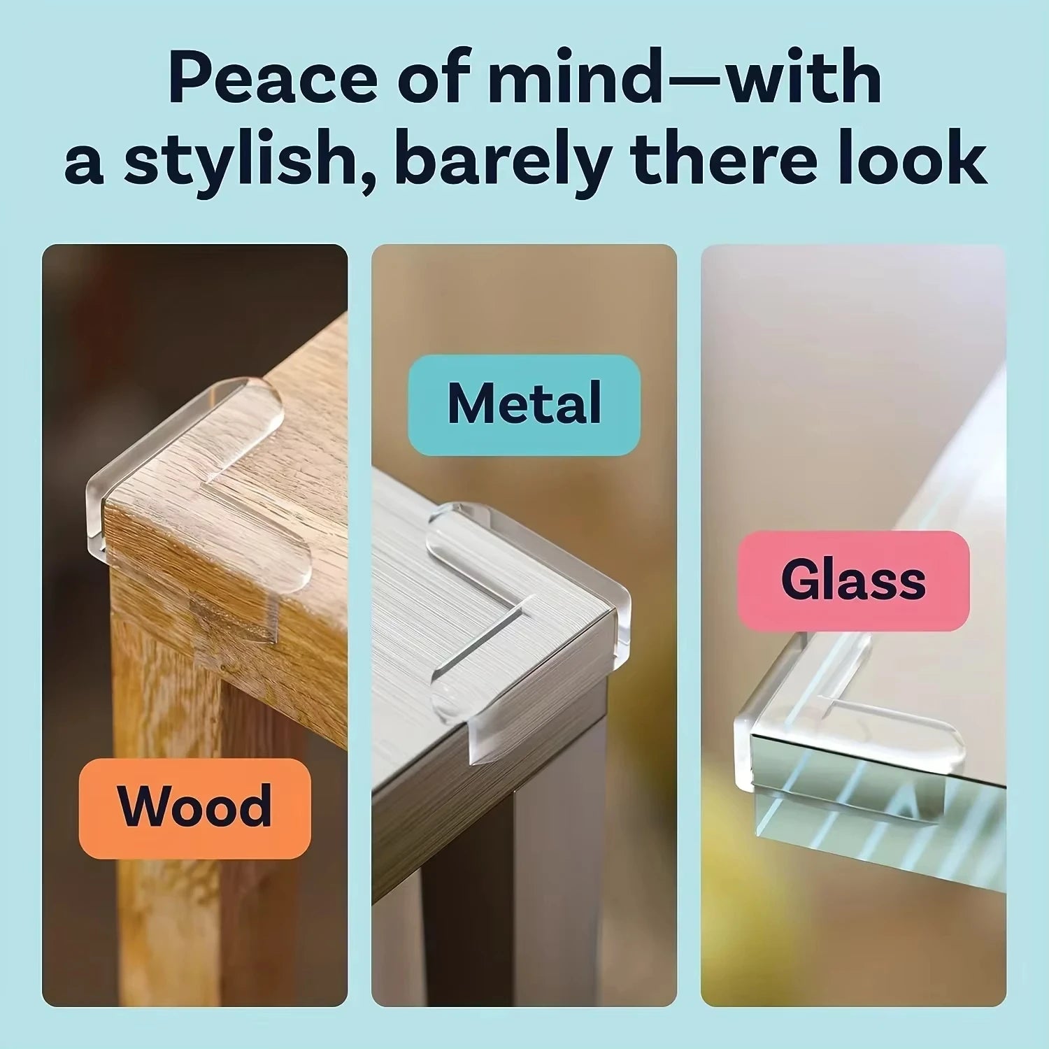Baby Safety Corner Guards Clear Silicone Table Edge Protectors - 7