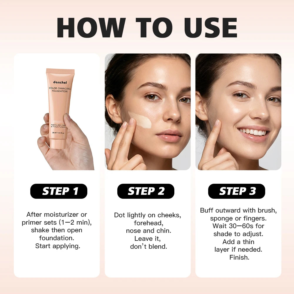 Color Changing Liquid Foundation & Skin Tone Adapting Concealer - 12