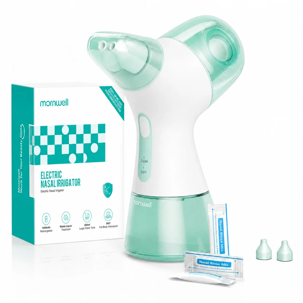 Electric Nasal Irrigation System Sinus Rinse Machine Nose Cleaner - 7