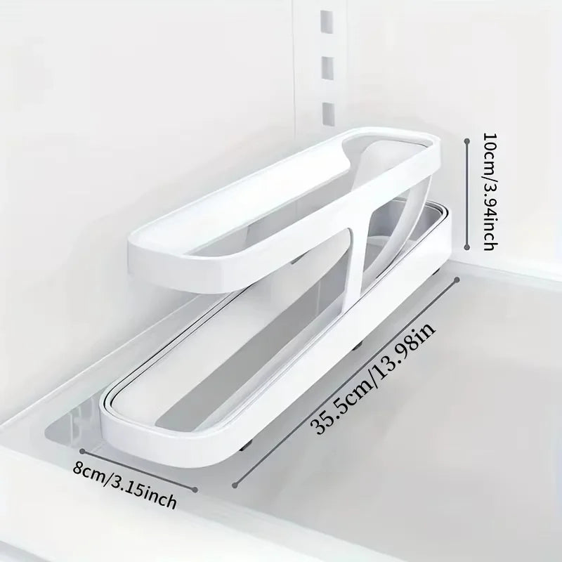 Automatic Rolling Egg Holder Fridge Dispenser Storage Organizer Tray