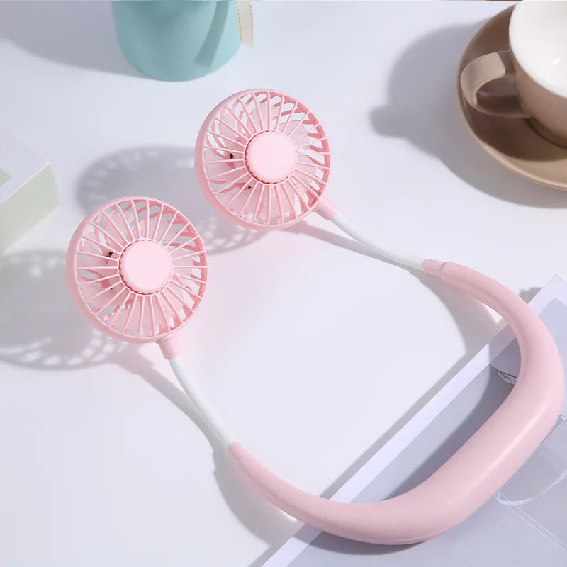 Portable Neck Fan Rechargeable Hands Free Personal Cooling Fan 3 Speed - 15