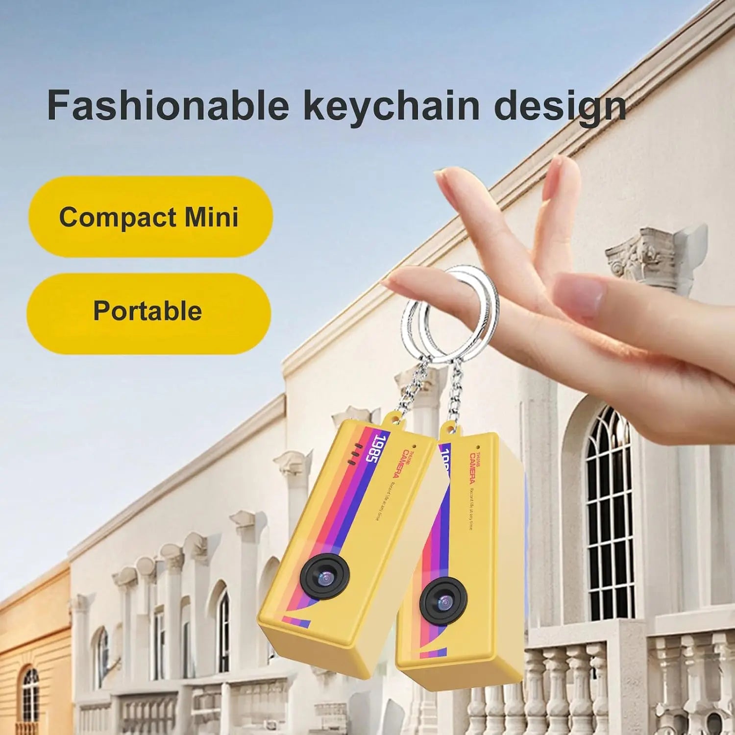 Mini Keychain Thumb Camera Retro Digital Video Recorder - 4