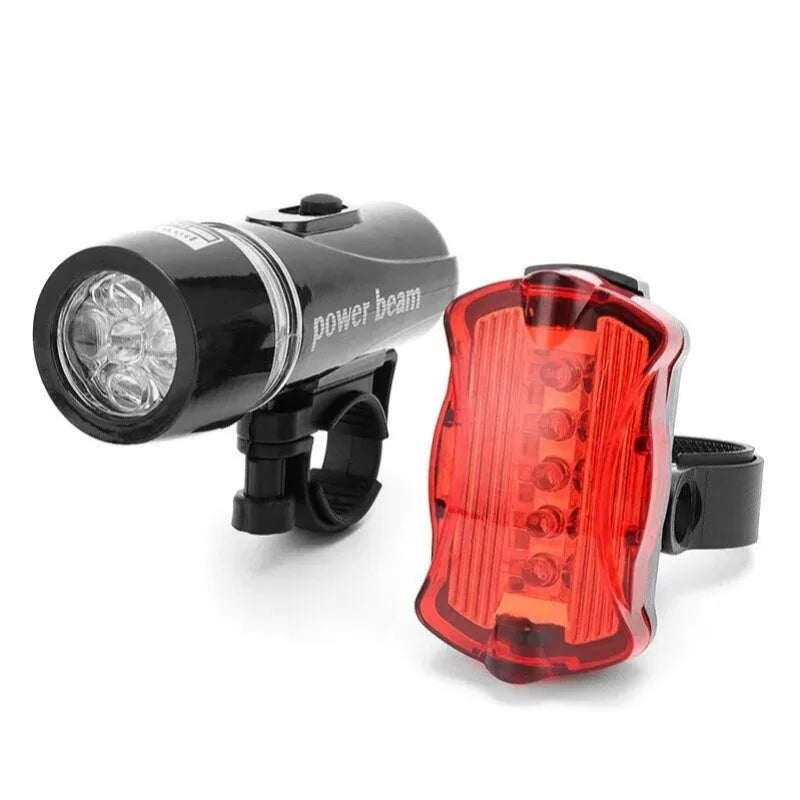 5 LED Bicycle Light Set MTB Road Bike Headlight and Safety Taillight - 2