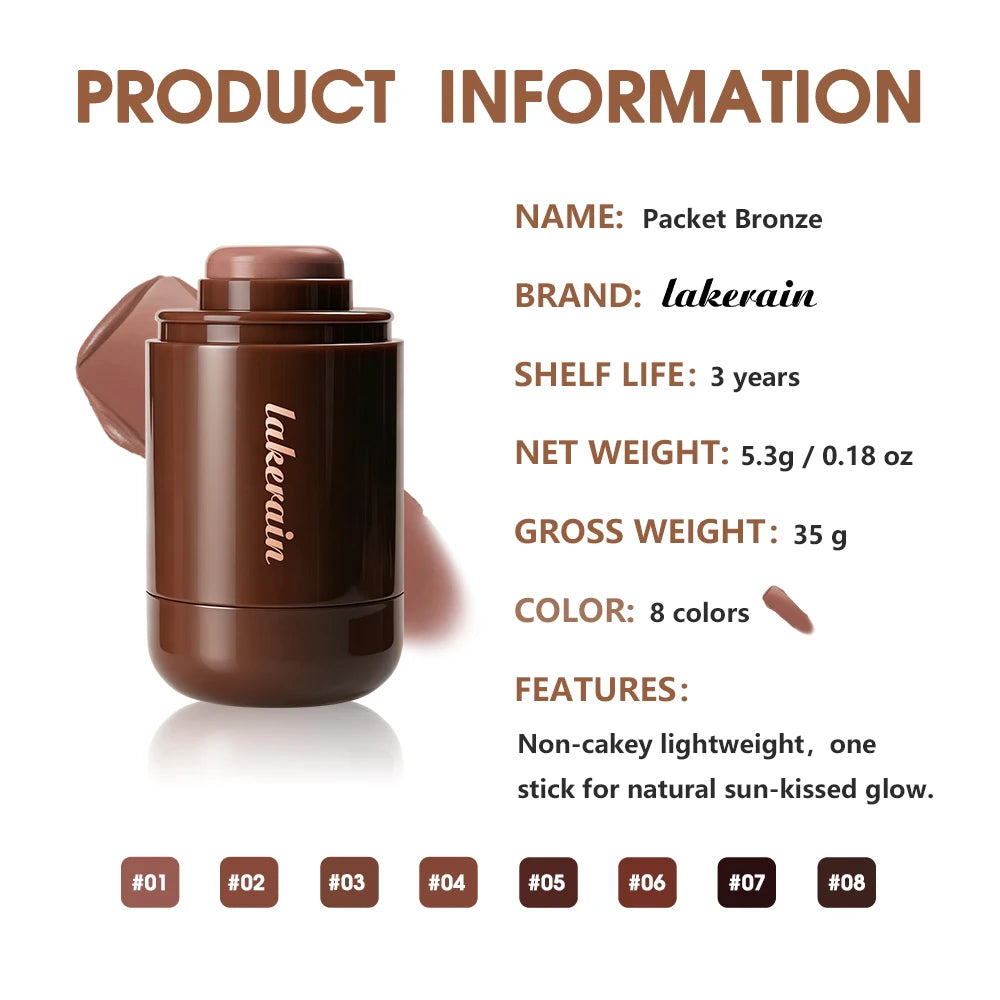 Cream Bronzer Stick 3D Face Contour Highlighter
