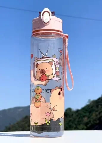 Capybara Water Bottle Leakproof Sippy Cup for Sports and Camping - 10