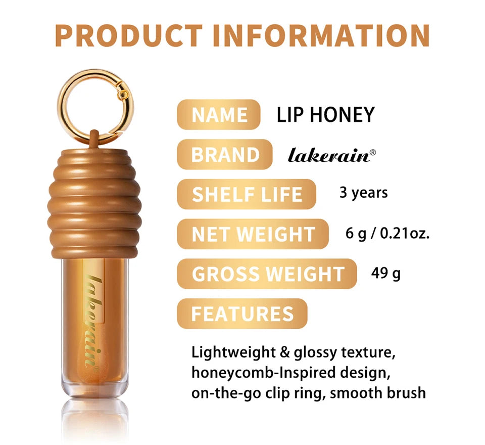 Honey Chocolate Lip Gloss Set Moisturizing Lip Oil Plumper