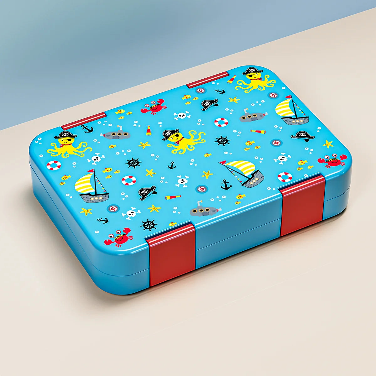 1100ml Christmas Cartoon Bento Box Leakproof Microwavable Lunch Container - 50