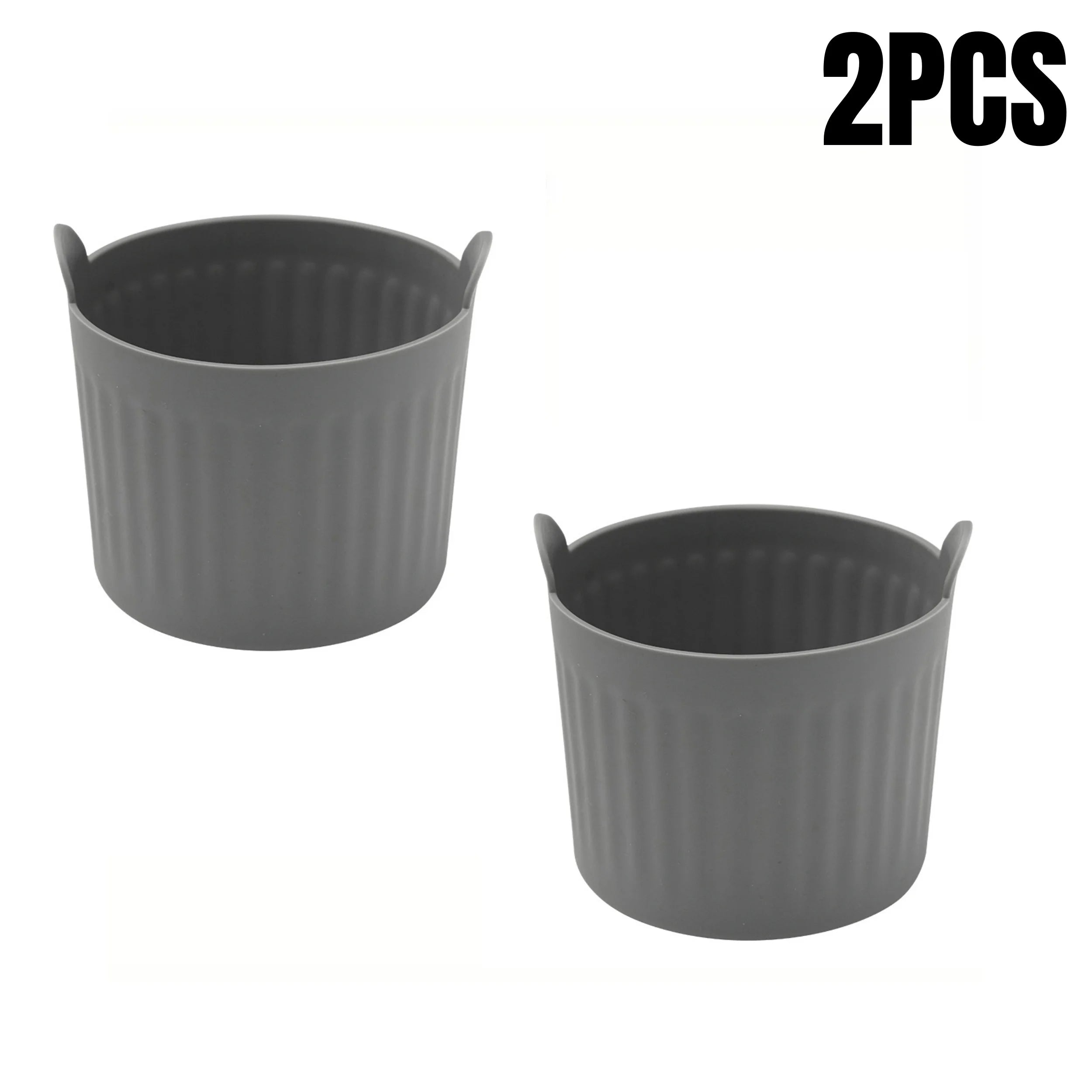 Silicone Air Fryer Baking Cups Nonstick Muffin Ramekins Egg Cooker Set - 15