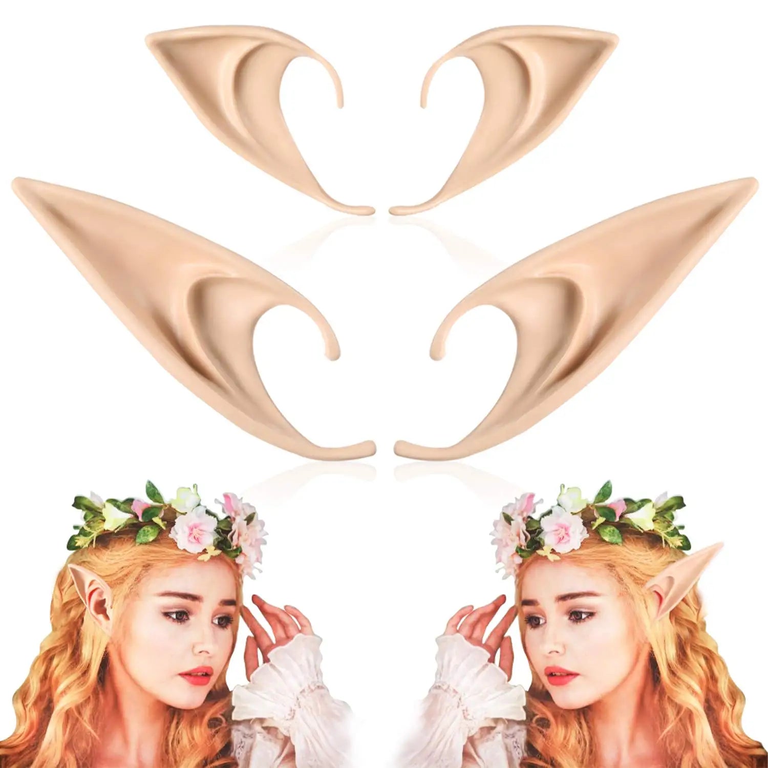Elf Ears Cosplay Costume Accessories Fairy Angel Party Props 1 10 Pairs