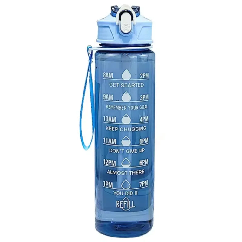 Fantia 750ml Sports Water Bottle Leak Proof Fitness Travel Jug with Straw - 12