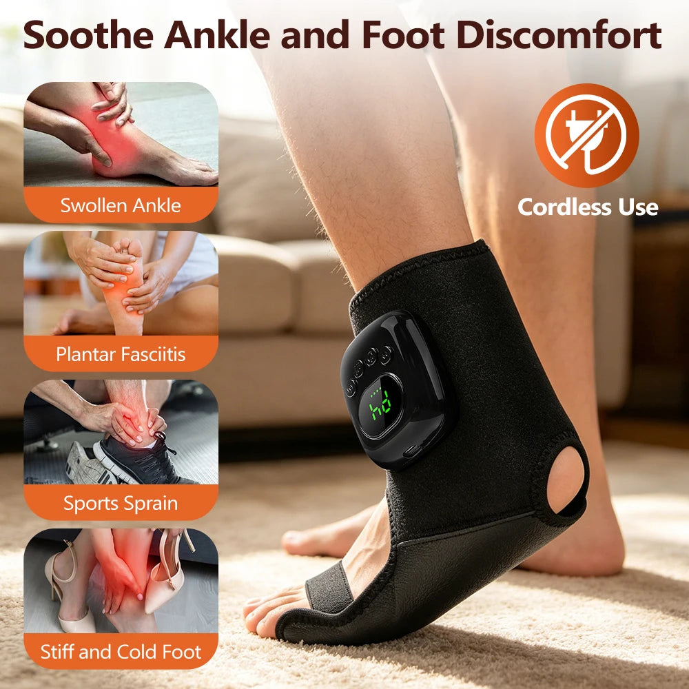 Cordless Heated Wrist Massager Air Compression Hand Wrap - 27