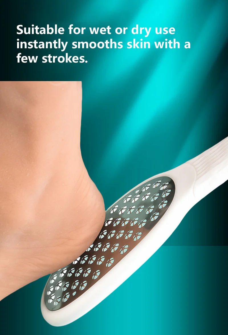 Professional Stainless Steel Foot File Cracked Heel Remover Pedicure Care - 11