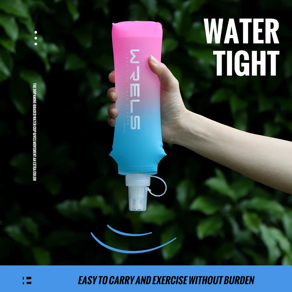 Collapsible Soft Flask Water Bottle TPU Running Hydration Pack - 4