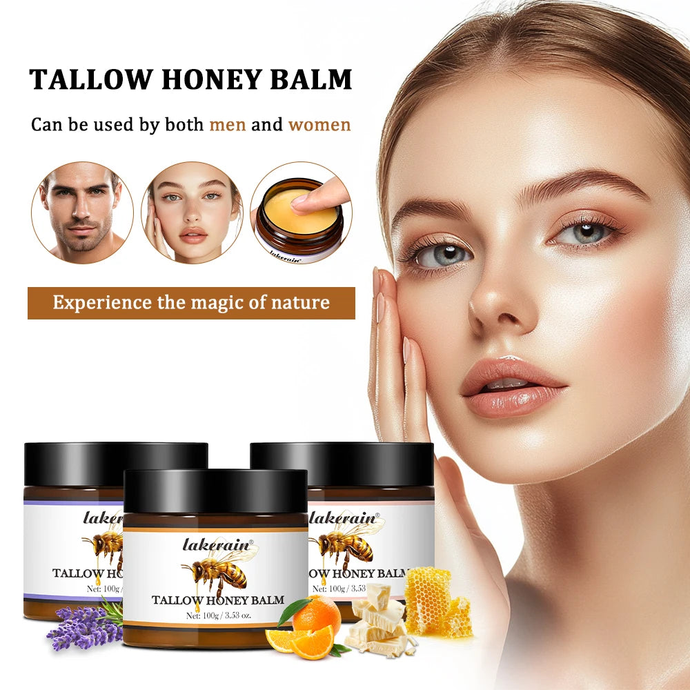 Whipped Beef Tallow and Honey Balm Face Cream - 3