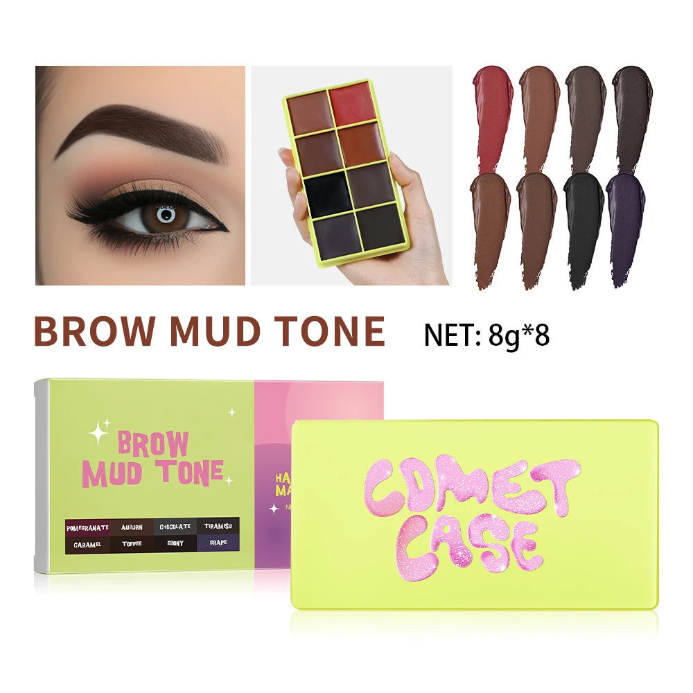 8-Color Blusher Cream Palette Face Blush and Contour Makeup