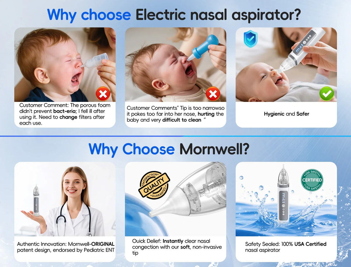 Electric Baby Nasal Aspirator Automatic Nose Cleaner Sucker
