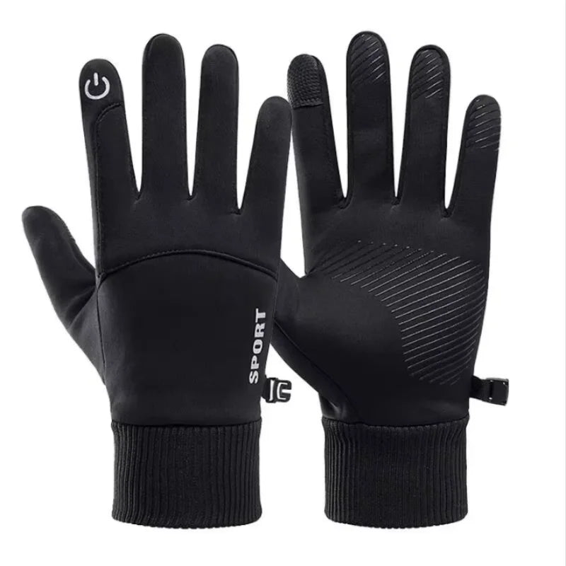 Winter Thermal Touch Screen Gloves Waterproof Windproof Cycling Mitts - 18