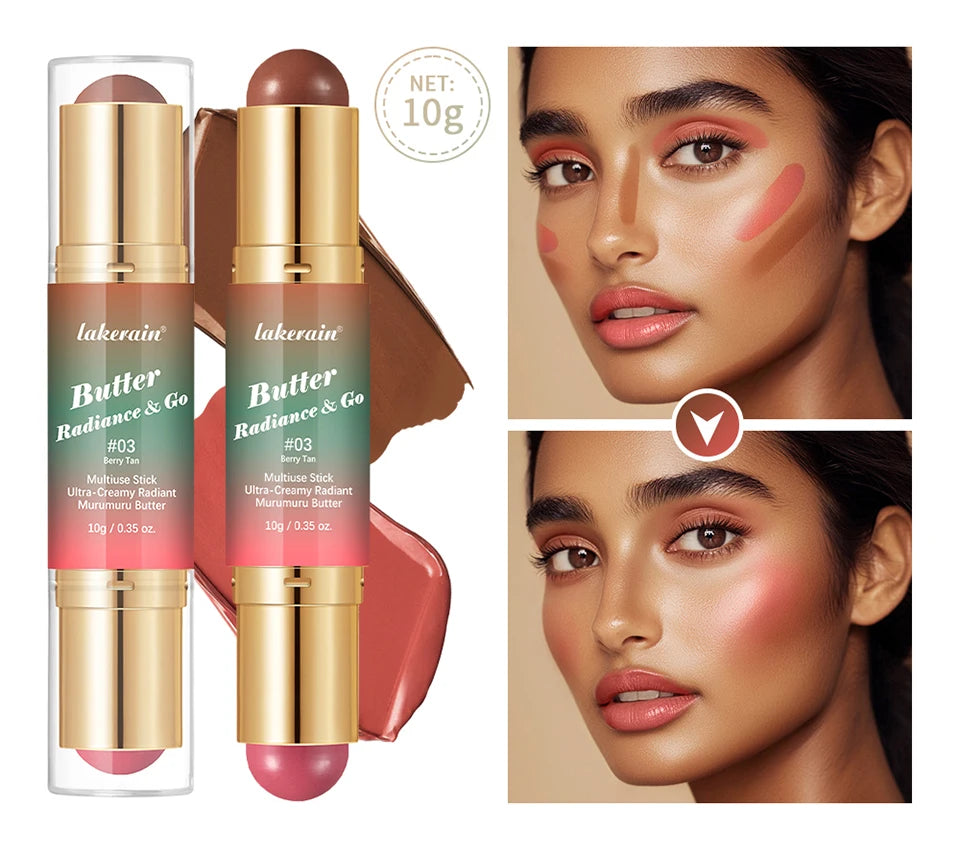 Double Headed Bronzer Blush Stick Multiuse Contouring Makeup
