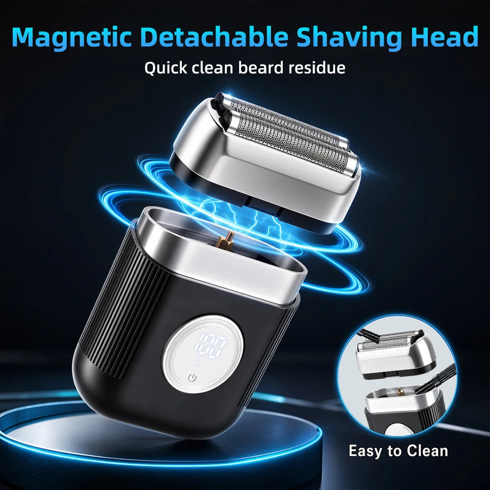 Electric Foil Shaver Portable Mini Razor Trimmer