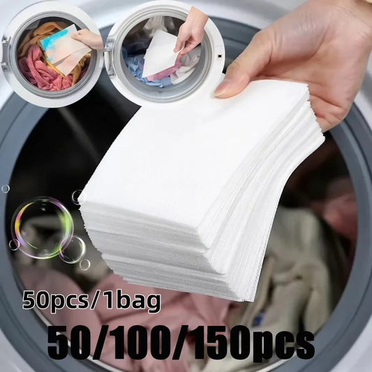 Laundry Color Catcher Sheets Anti Staining Dye Absorption Paper 50-150pcs