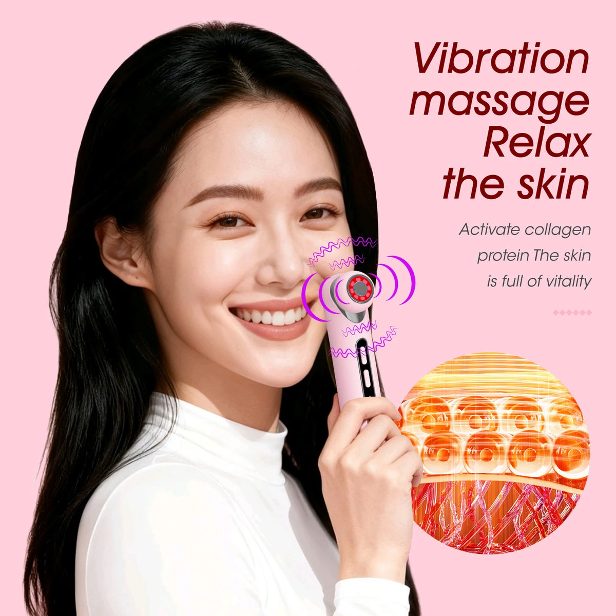 LED Photon Eye Facial Massager Eye Beauty Wand