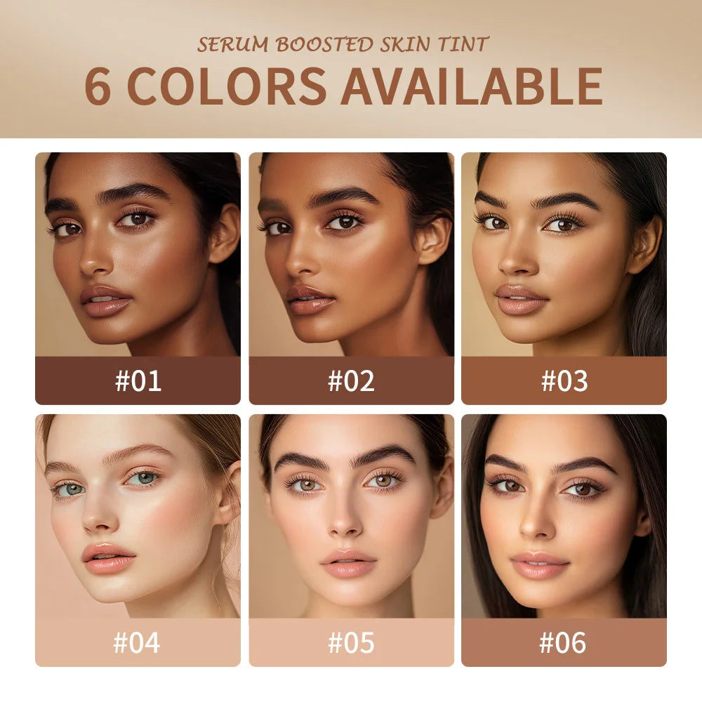 Serum Boosted Skin Tint Foundation Stick Balm Smooth Concealer Makeup - 4