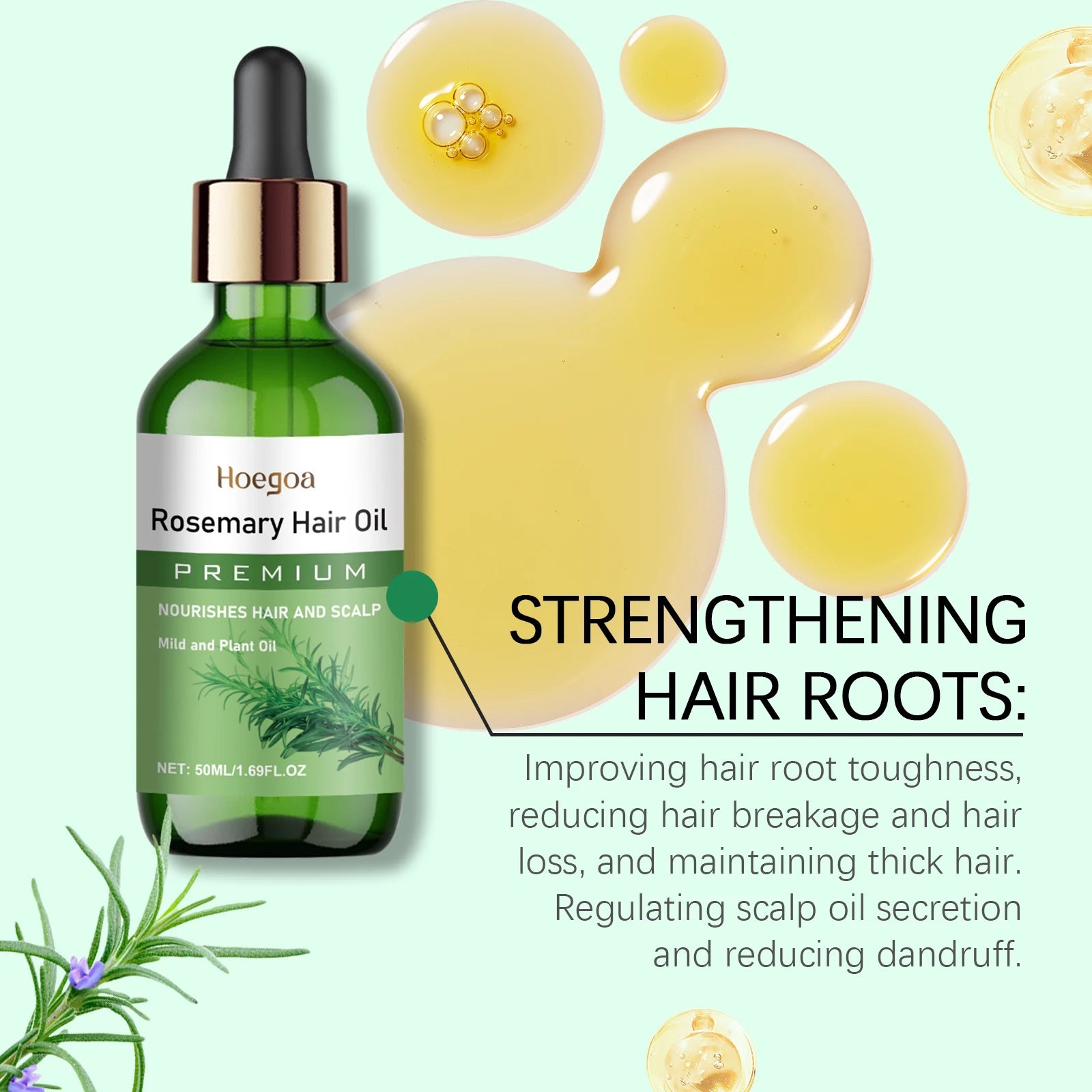 Rosemary Hair Growth Oil Scalp Treatment & Hair Loss Serum - 11