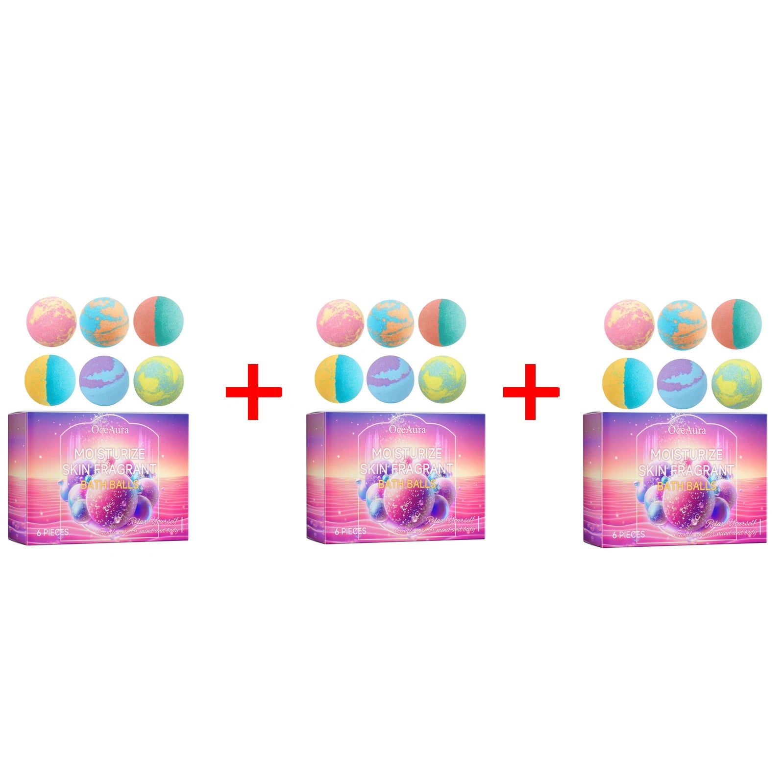 Bubble Bath Bombs Spa Relaxing Body Stress Relief Skin Care - 9