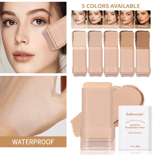 Matte Foundation Stick With Brush Concealer Makeup