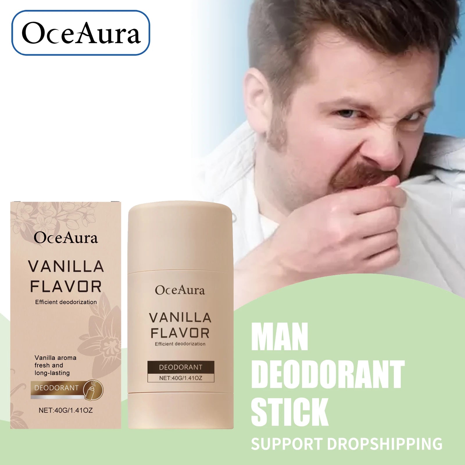 Vanilla Deodorant Stick Antiperspirant Body Odor Control Cream - 1