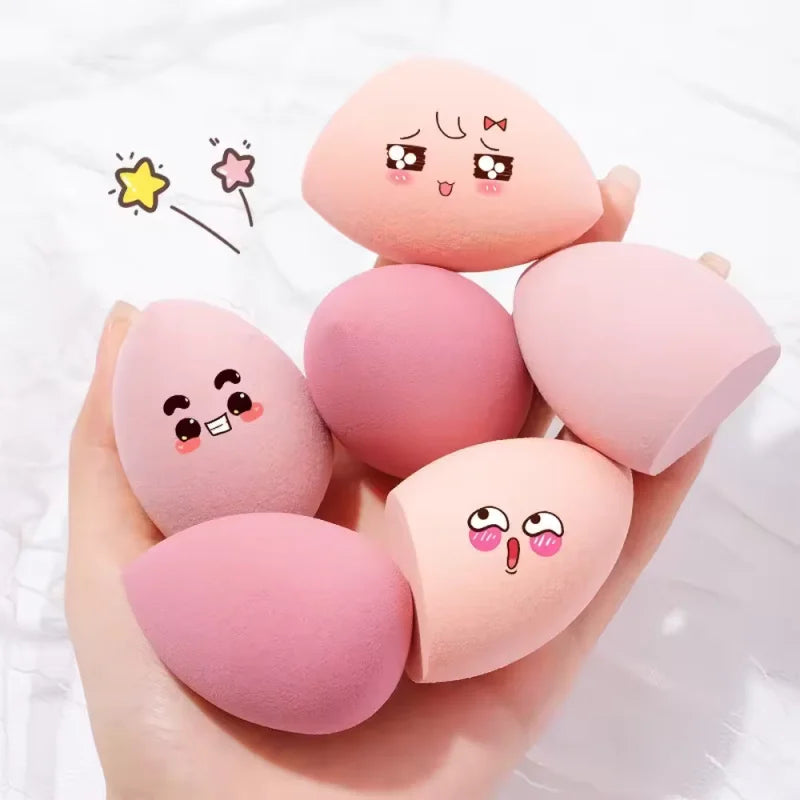4pcs Makeup Sponge Set Beauty Blender Foundation Cosmetic Puff with Case - 4
