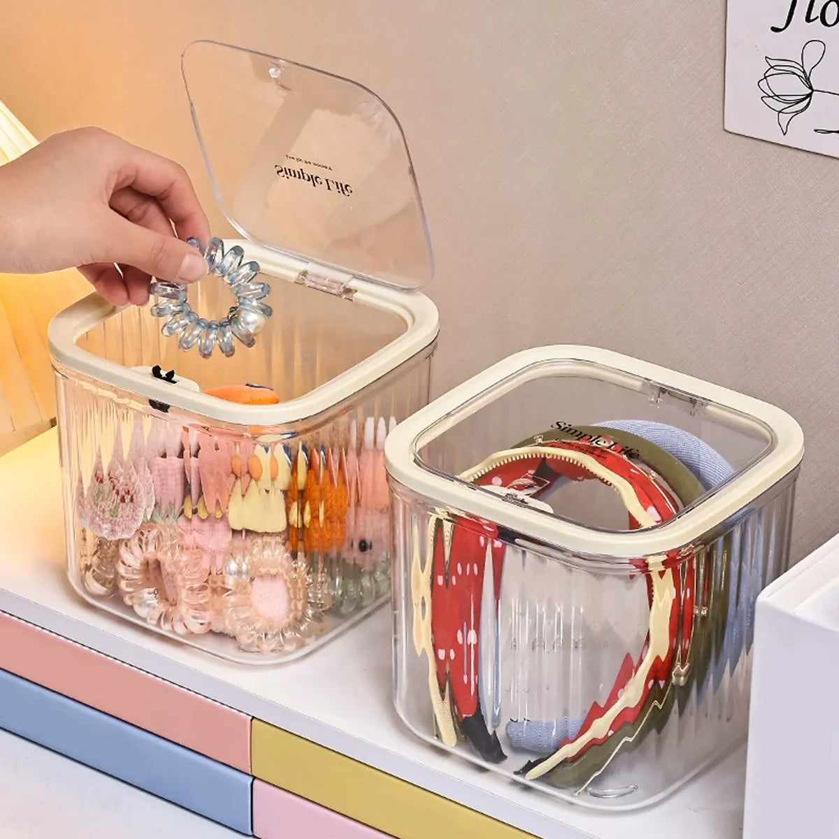 Transparent Hair Accessory Organizer Storage Box for Jewelry and Bows - 2