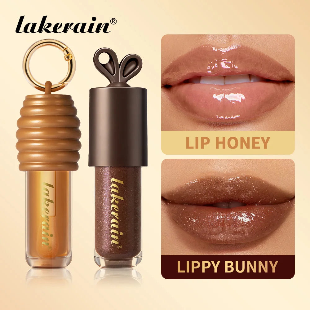 Honey Chocolate Lip Gloss Set Moisturizing Lip Oil Plumper - 1