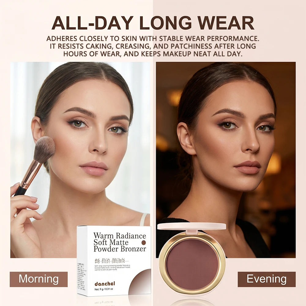 Buildable Pressed Bronzer Powder Matte Contour Makeup - 4