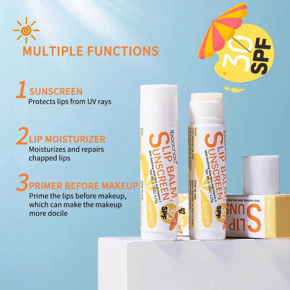 Sunscreen Lip Balm SPF30 Moisturizing UV Protection Lip Care - 4