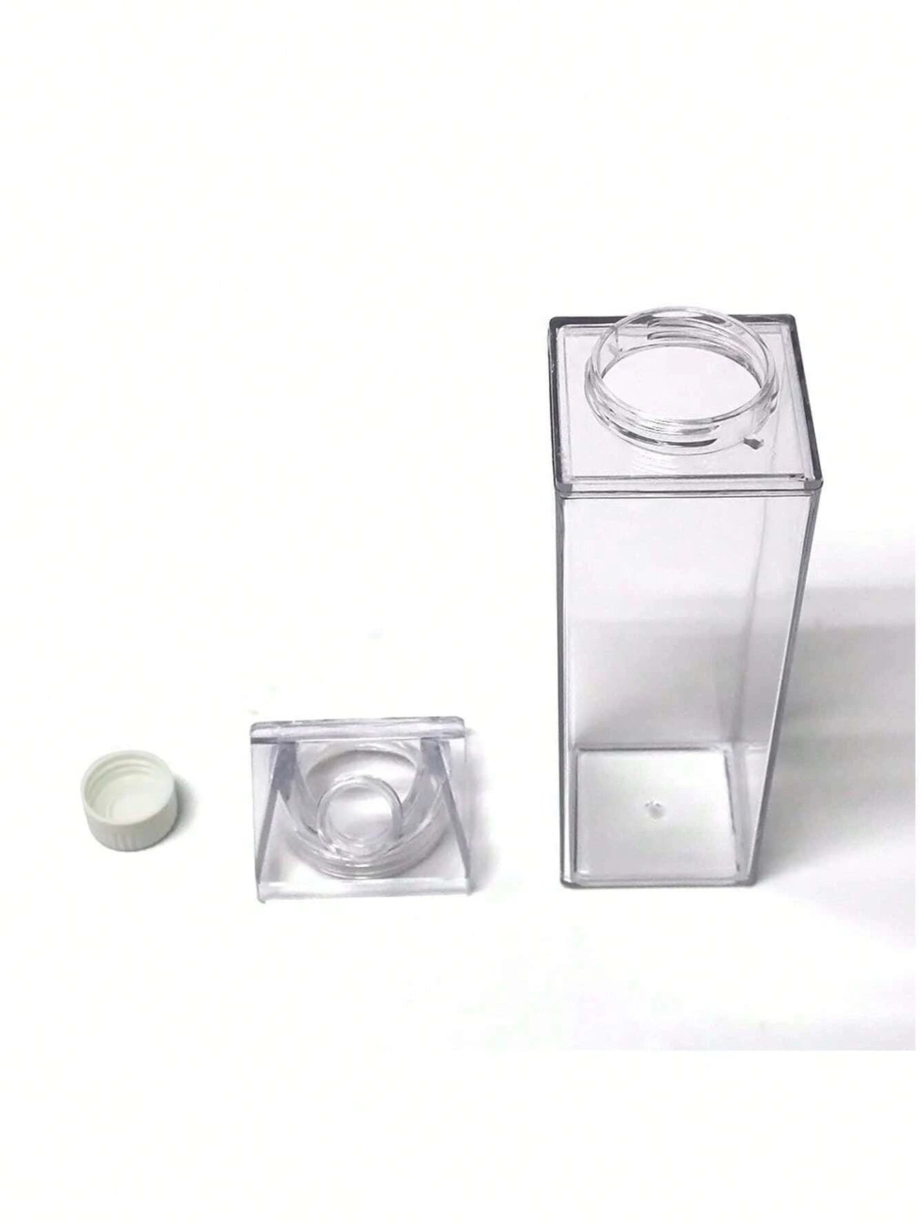 Clear Milk Carton Water Bottle Portable Juice Container 500ml 1000ml - 8