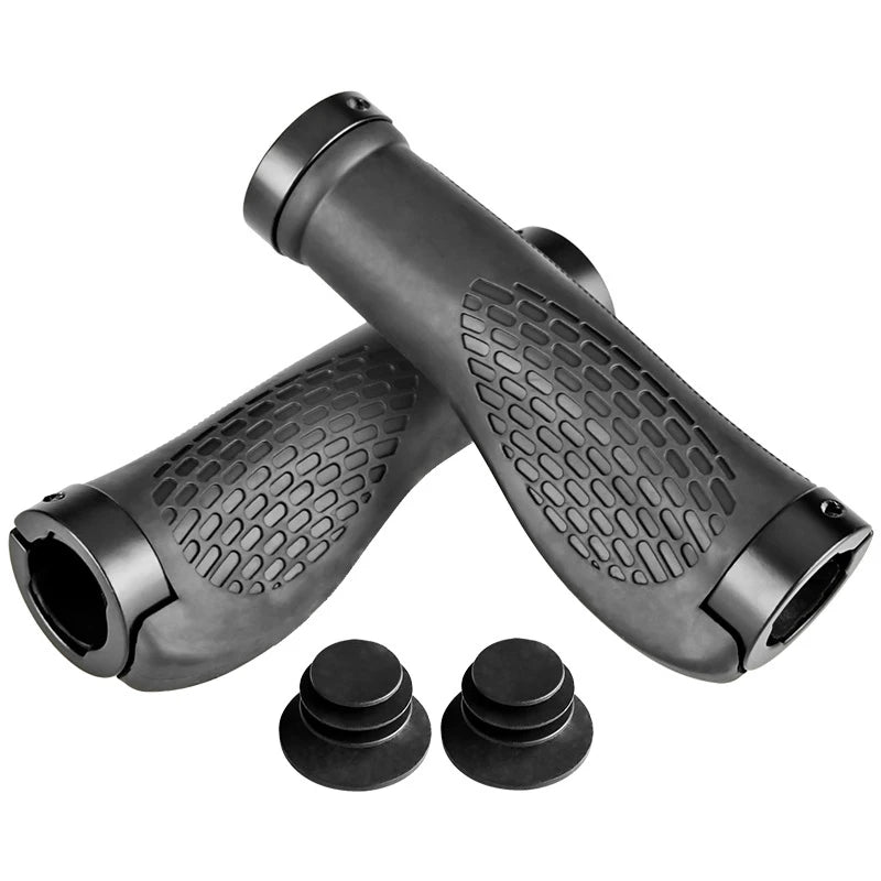 Ergonomic MTB Bicycle Handlebar Grips Anti Slip Rubber Lock On Grips