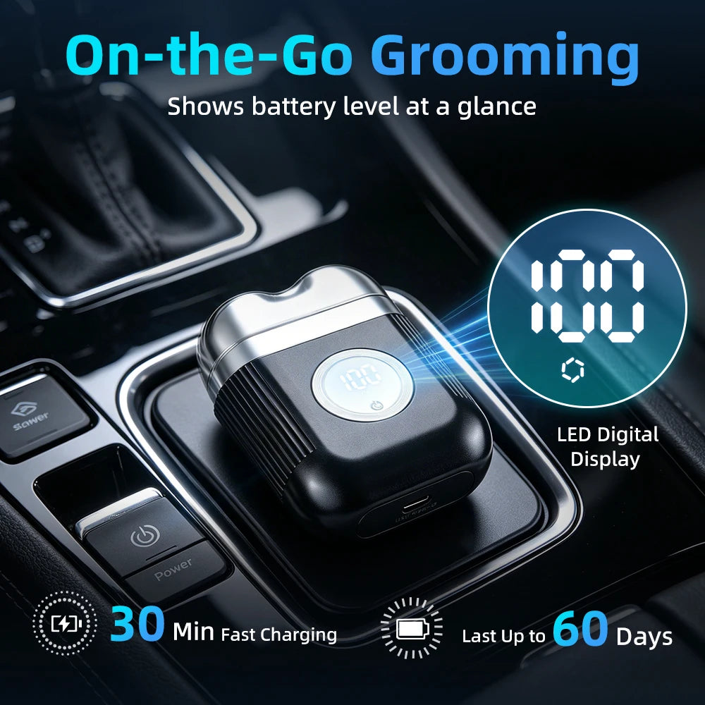 Electric Foil Shaver Portable Mini Razor Trimmer