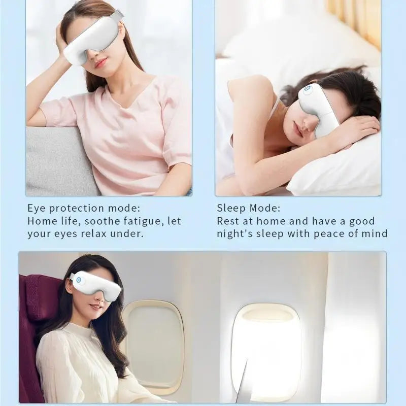 VIMYSHOW Rechargeable Air Pressure Eye Massager & Vibration Mask - 15
