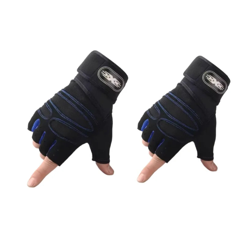 Unisex Half Finger Sports Gloves Fitness Gym Cycling Wrist Support - 15