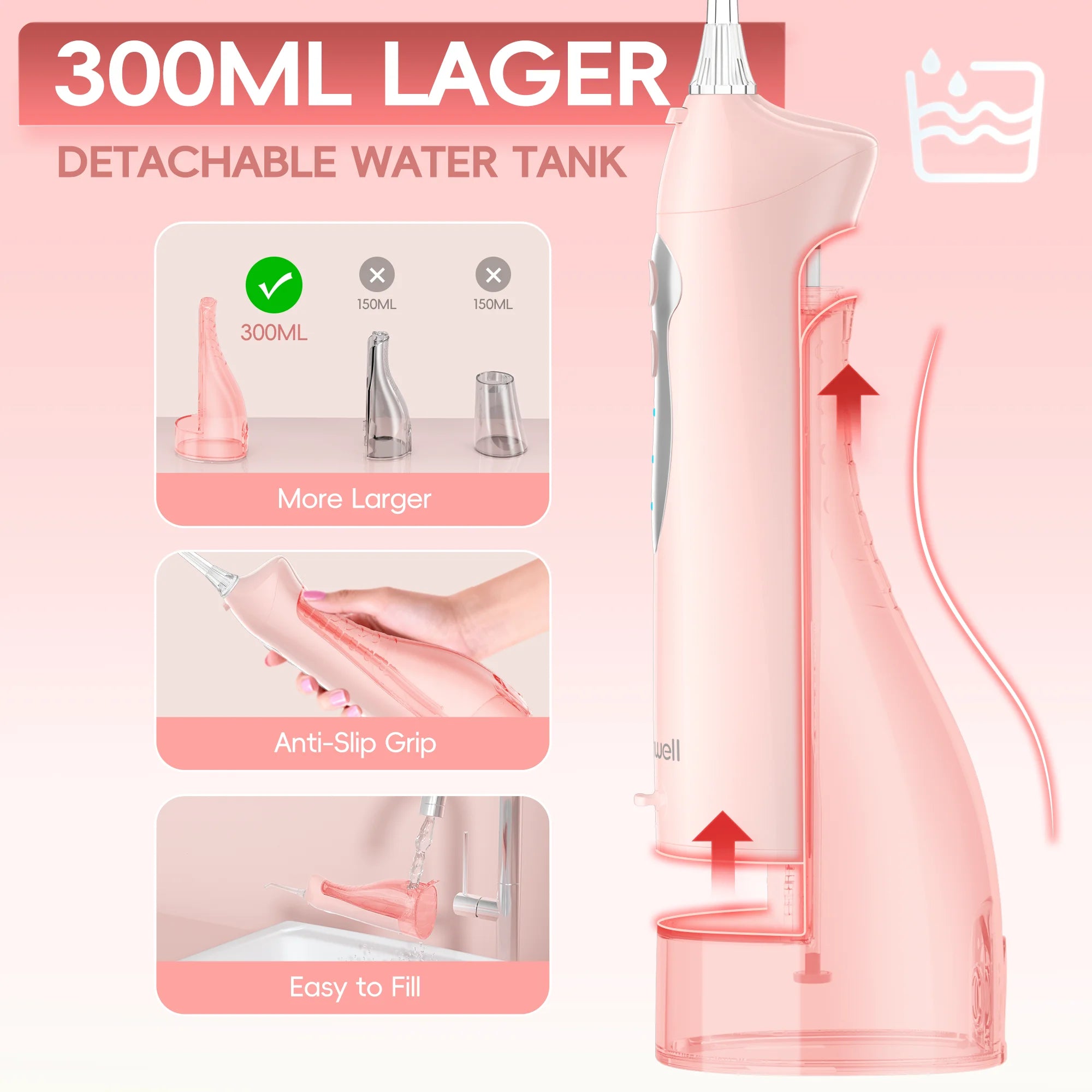 Portable Water Flosser Electric Toothbrush Oral Irrigator Set - 2