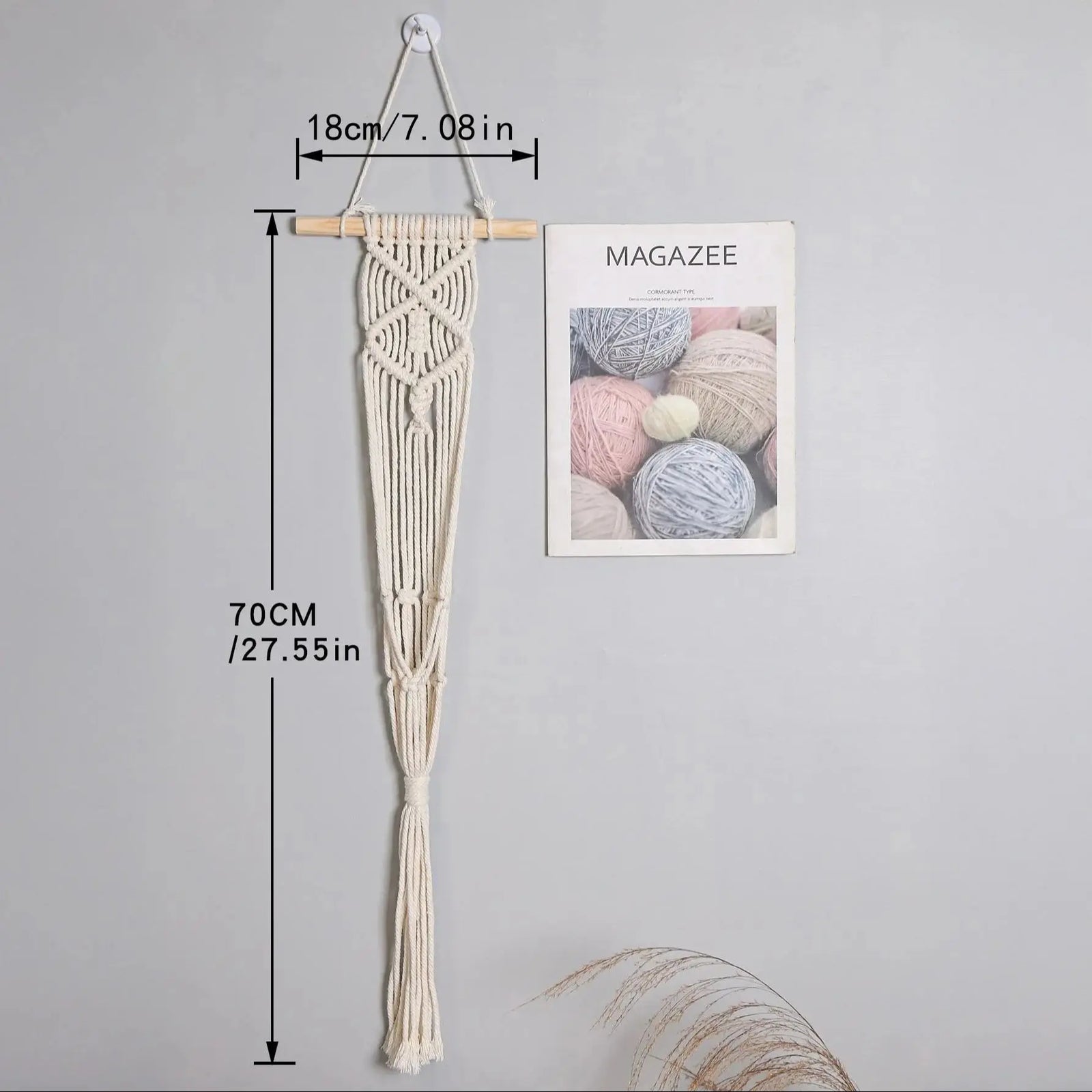 Handmade Macrame Plant Hanger Cotton Rope Wall Hanging Flower Pot Holder