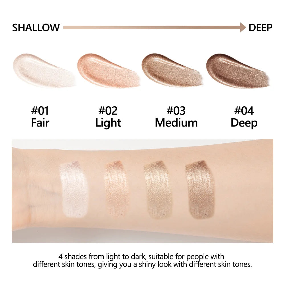 Glowing Liquid Foundation Moisturizing Highlighter Makeup Base